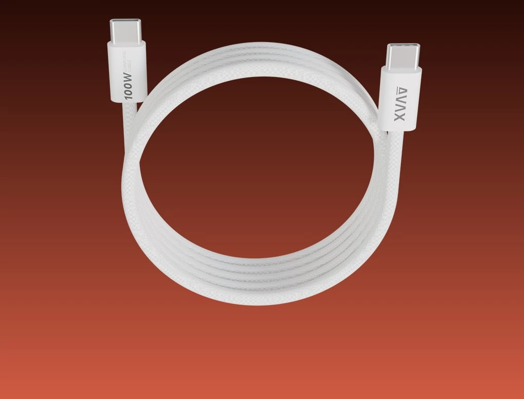 AVAX USB 2.0 Type C Összekötő Fehér 1m CB610W