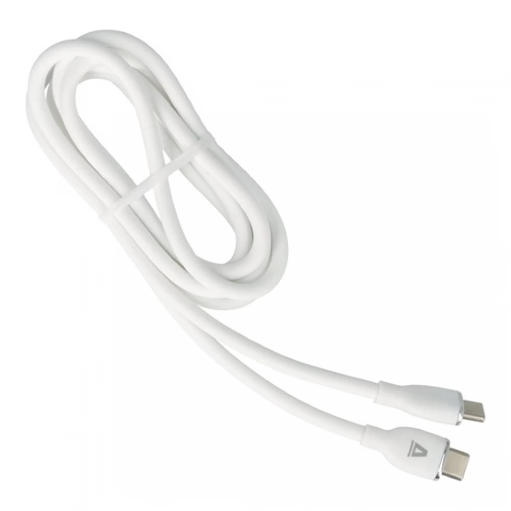 AVAX USB 2.0 Type C Összekötő Fehér-Ezüst 1.5m CB623