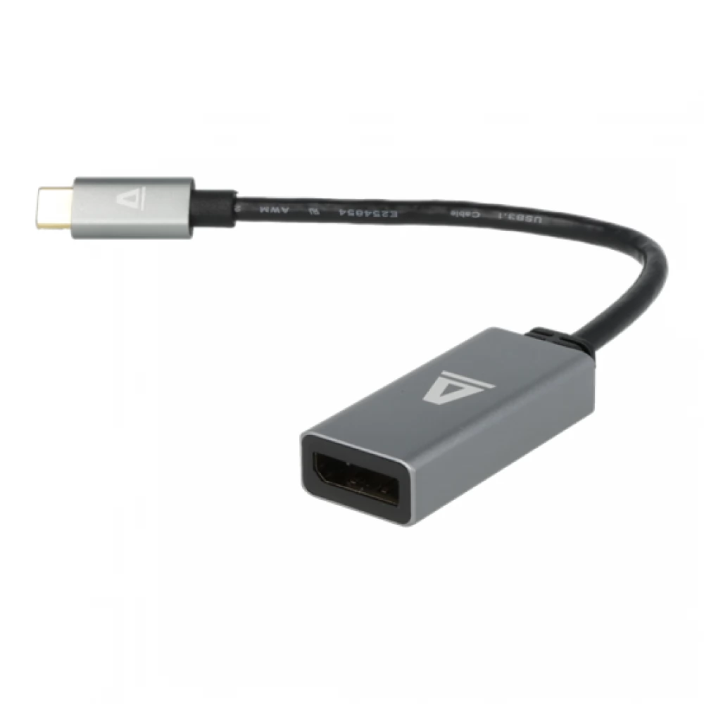AVAX USB 3.0 Type C DisplayPort 1.2/1.2a Átalakító Fekete 10cm AD605