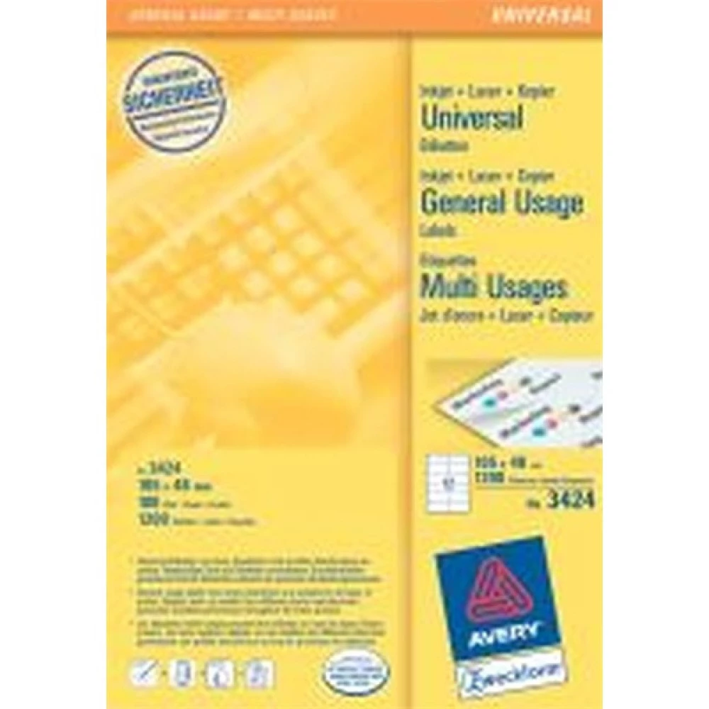 AVERY 3175 8mm 416 darabos fehér jelölőpont