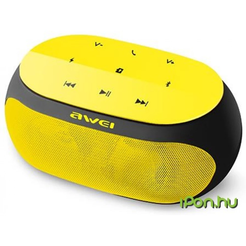 AWEI Y200 hordozható Bluetooth hangszóró sárga