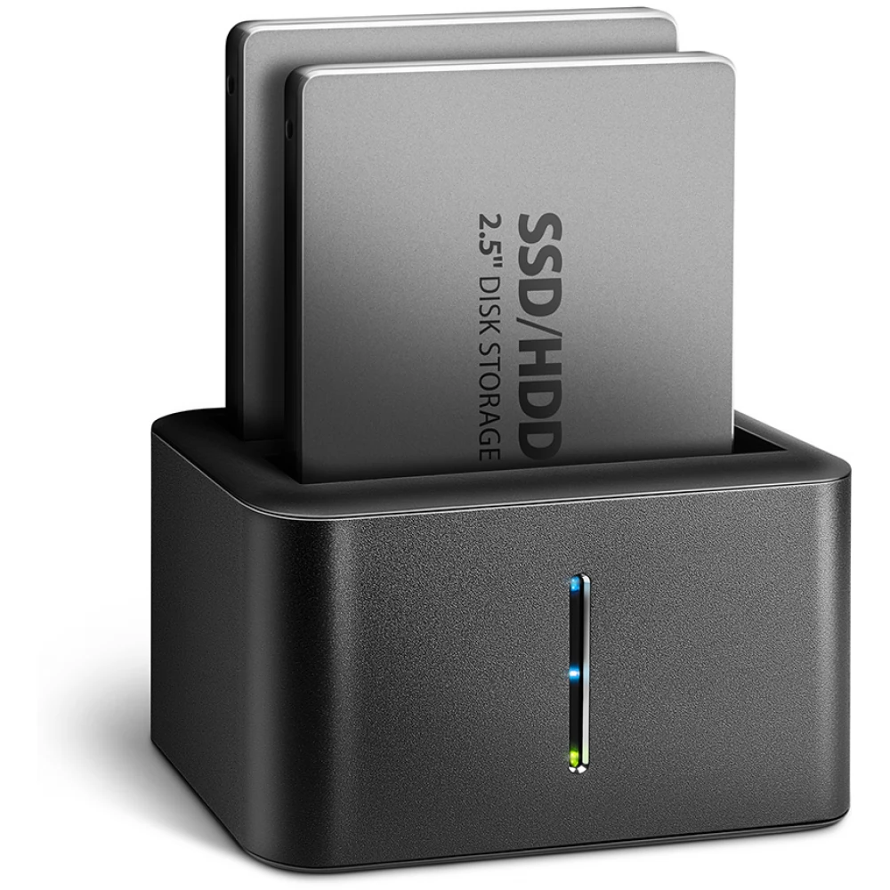 AXAGON ADSA-D25 SuperSpeed USB Dual 2.5" SSD/HDD Mini Dock Black