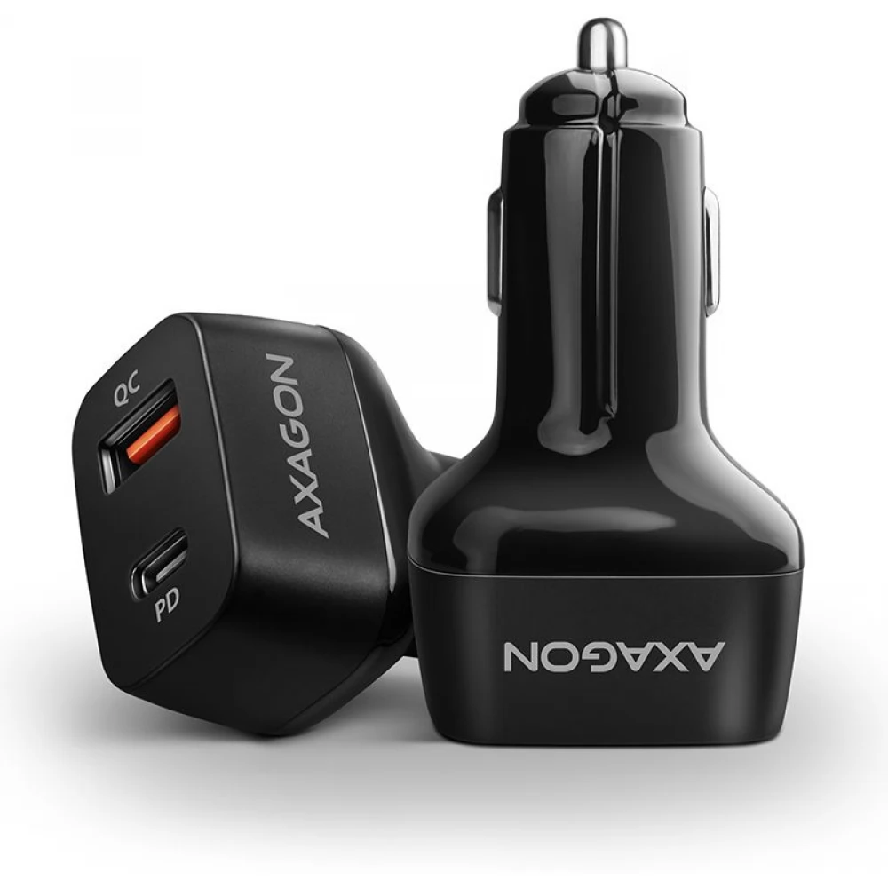 AXAGON Autós töltő PWC-PQ38 PD&QC 38W fekete
