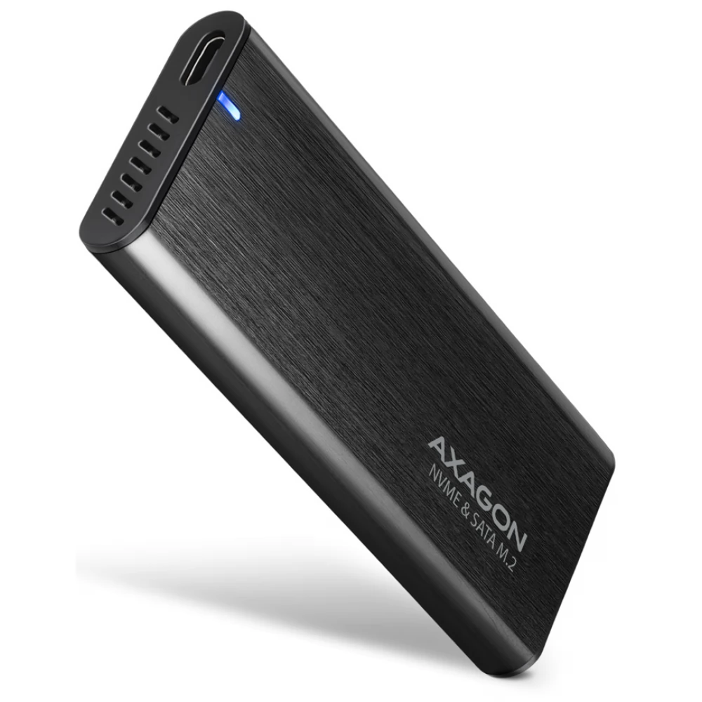 AXAGON EEM2-SB2 M.2 NVMe/SATA Külső Ház USB-C 3.2 fekete
