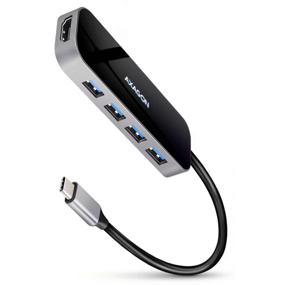 AXAGON HMC-6H4A SuperSpeed USB-C COMBO 6in1 hub