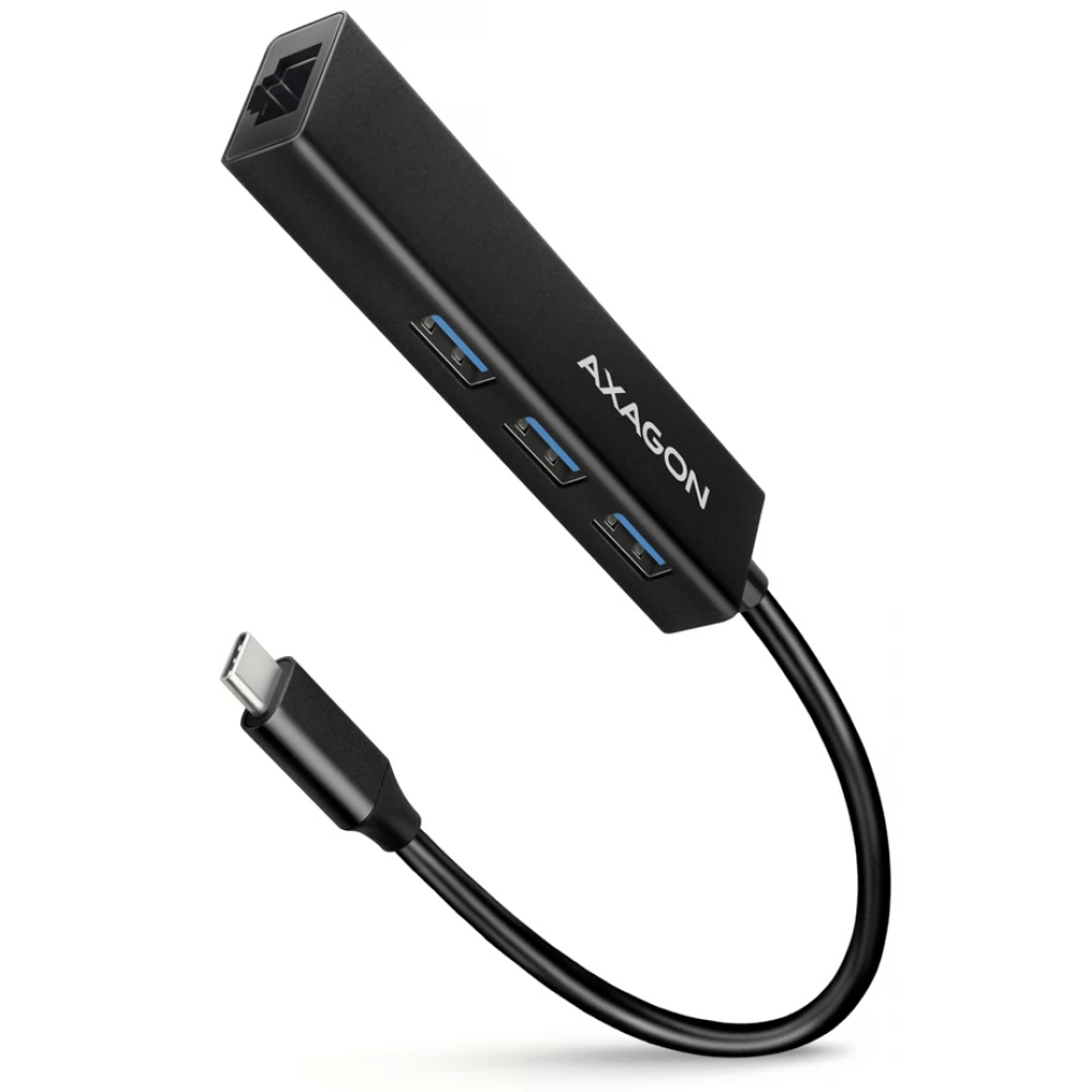 AXAGON HMC-GL3A SuperSpeed USB-C hub + gigabit LAN
