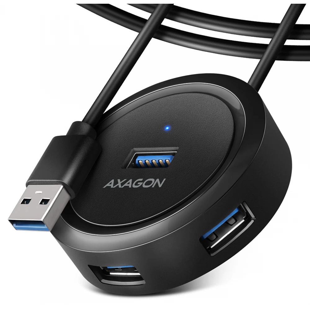 AXAGON HUE-P1AL SuperSpeed USB-A ROUND hub