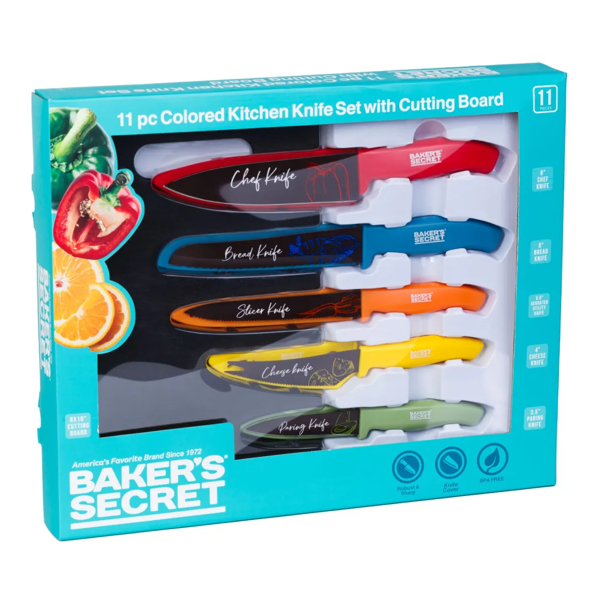 BAKERS SECRET DA00993 Késkészlet 11 darabos