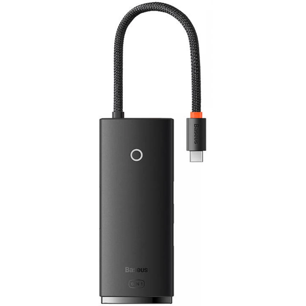 BASEUS 6in1 Lite sorozat USB-C 2x USB 3.0 + USB-C + HDMI + SD/TF hub fekete