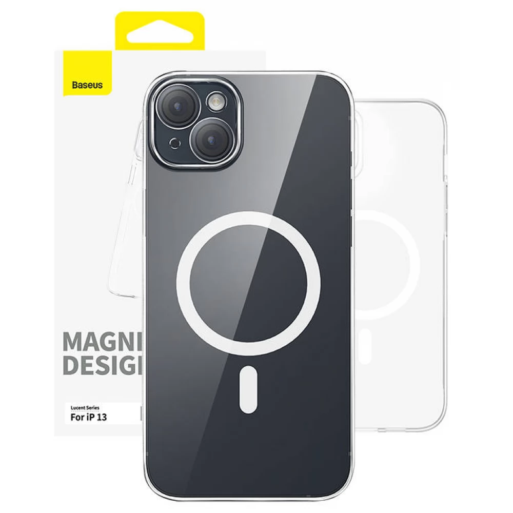 BASEUS OS-Lucent Series mágneses hátlaptok iPhone 13 átlátszó