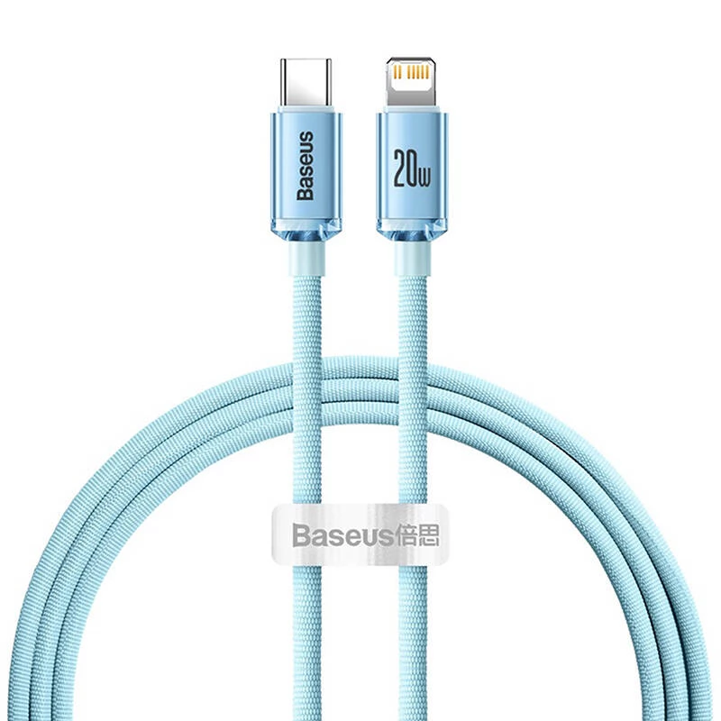 BASEUS USB 2.0 Type C Lightning Töltő/adat Kék 1.2m CAJY001303