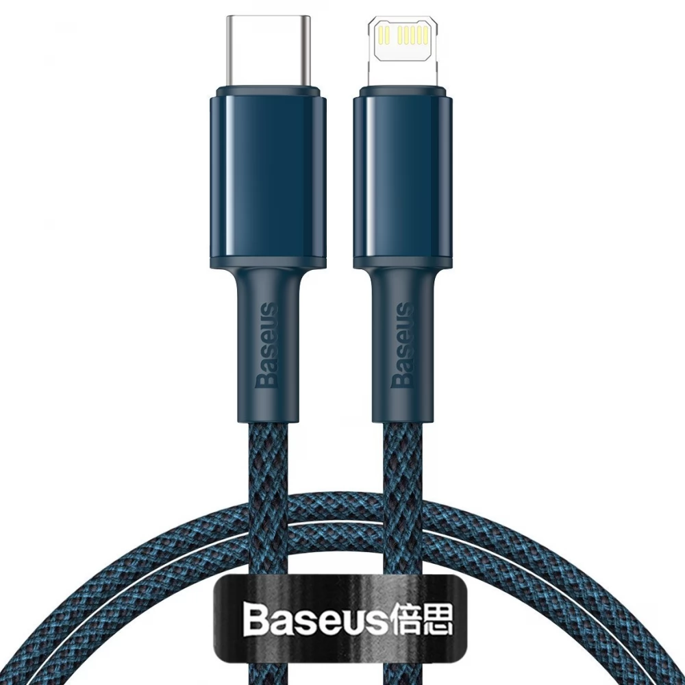 BASEUS USB 2.0 Type C Lightning Töltő/adat Kék 2m CATLGD-A03