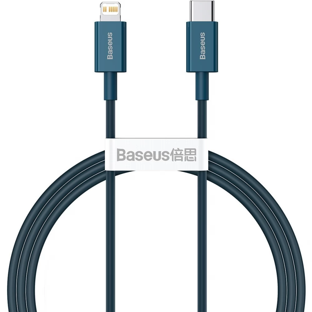 BASEUS USB 2.0 Type C Lightning Töltő/adat Kék 2m CATLYS-C03