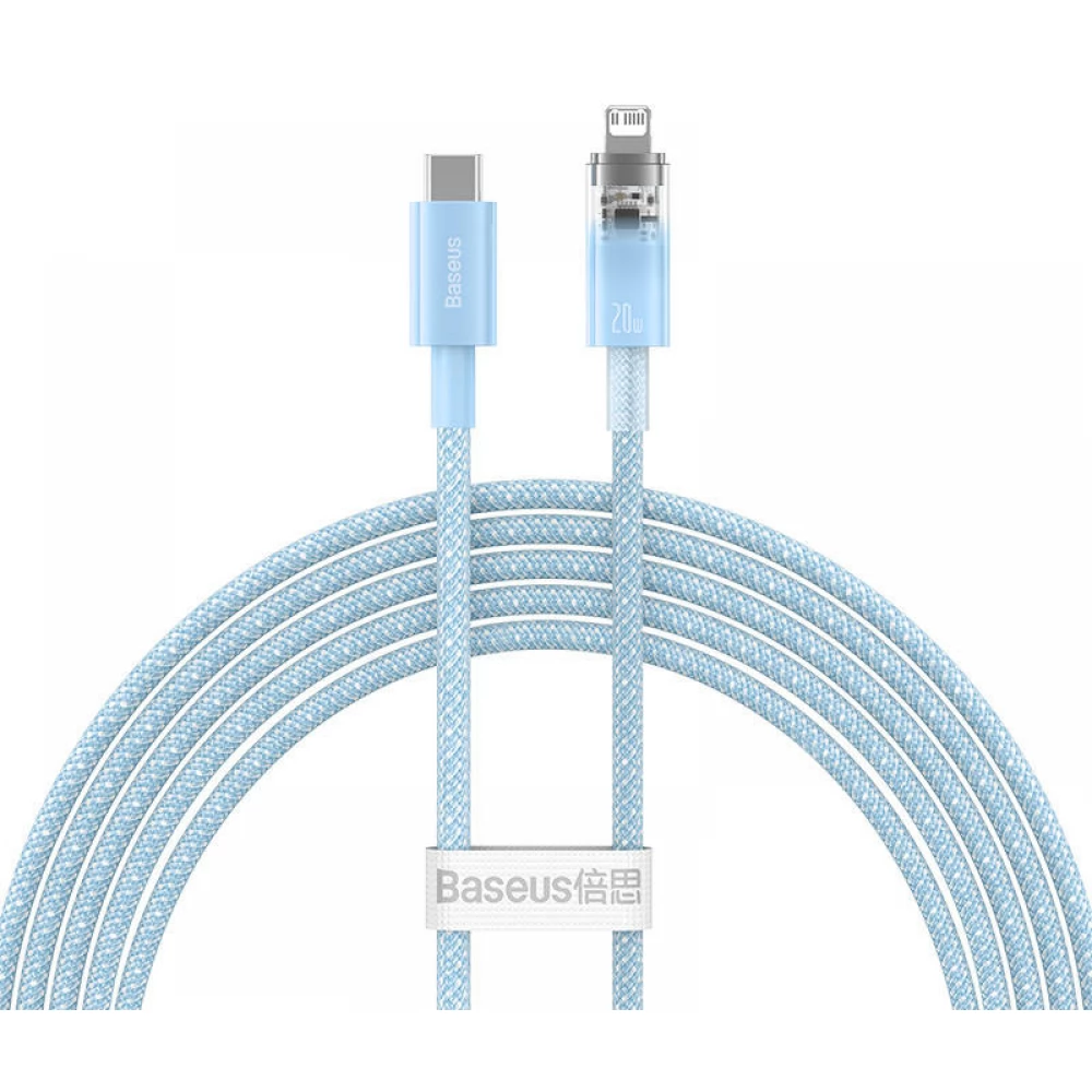 BASEUS USB 2.0 Type C Lightning Töltő/adat Kék 2m CATS010303