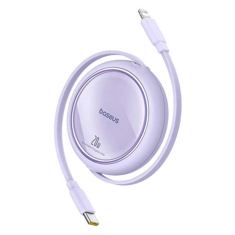 BASEUS USB 2.0 Type C Lightning Töltő/adat Lila 1m P10364501511-00