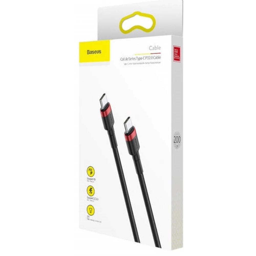 BASEUS USB 2.0 Type C Összekötő Fekete 1m CATKLF-H91