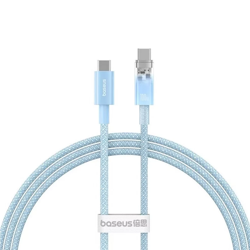 BASEUS USB 2.0 Type C Összekötő Kék 1m ---