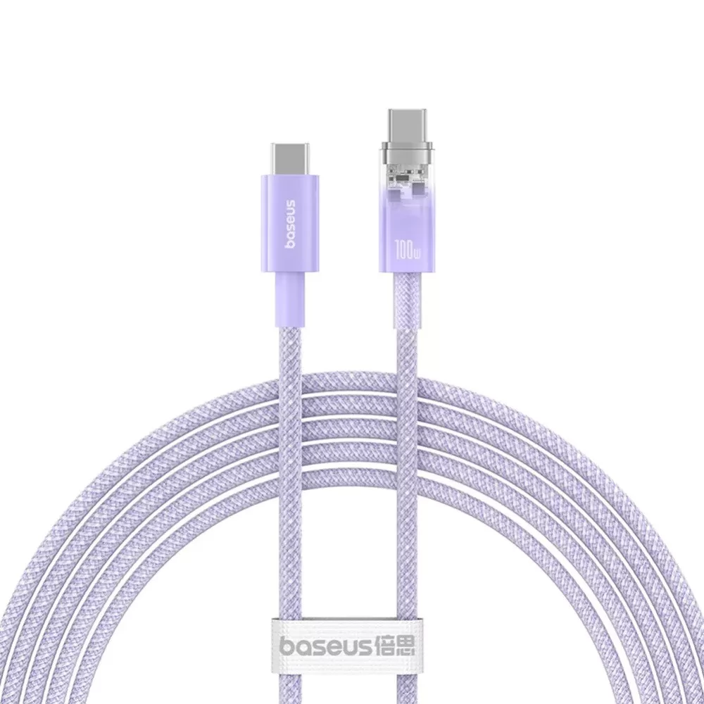 BASEUS USB 2.0 Type C Összekötő Lila 2m RS149721