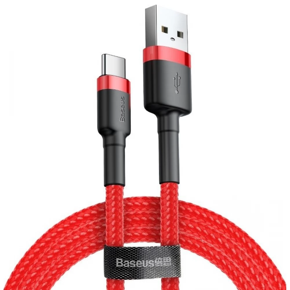 BASEUS USB 2.0 Type C Átalakító Piros 3m CATKLF-U09