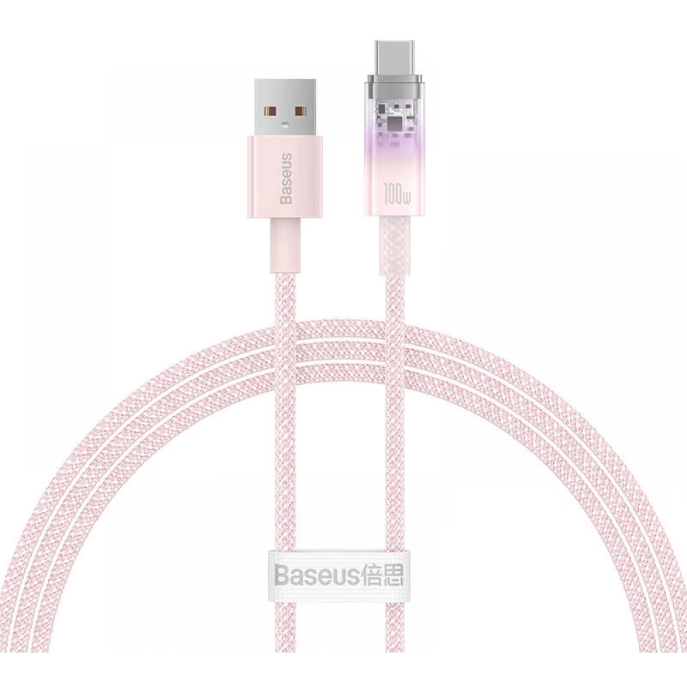 BASEUS USB 2.0 Type C Átalakító Rózsaszín 1m CATS010404