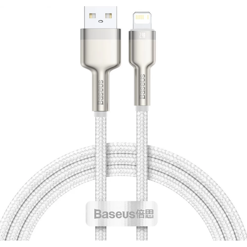 BASEUS USB Lightning Töltő/adat Fehér 1m CALJK-A02