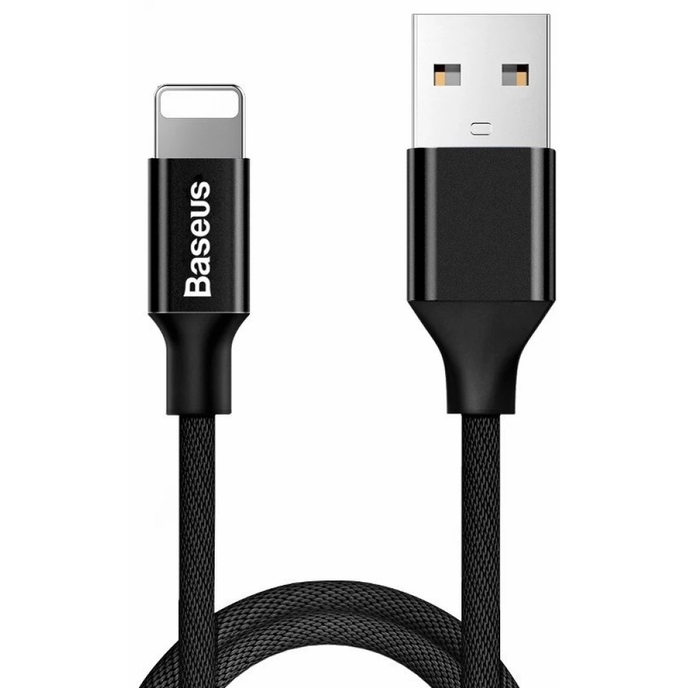 BASEUS USB Lightning Töltő/adat Fekete 1.2m CALYW-01