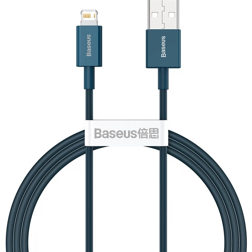 BASEUS USB Lightning Töltő/adat Kék 1m CALYS-A03