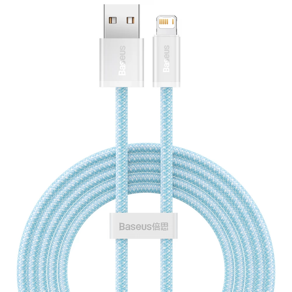 BASEUS USB Lightning Töltő/adat Kék 2m CALD000503