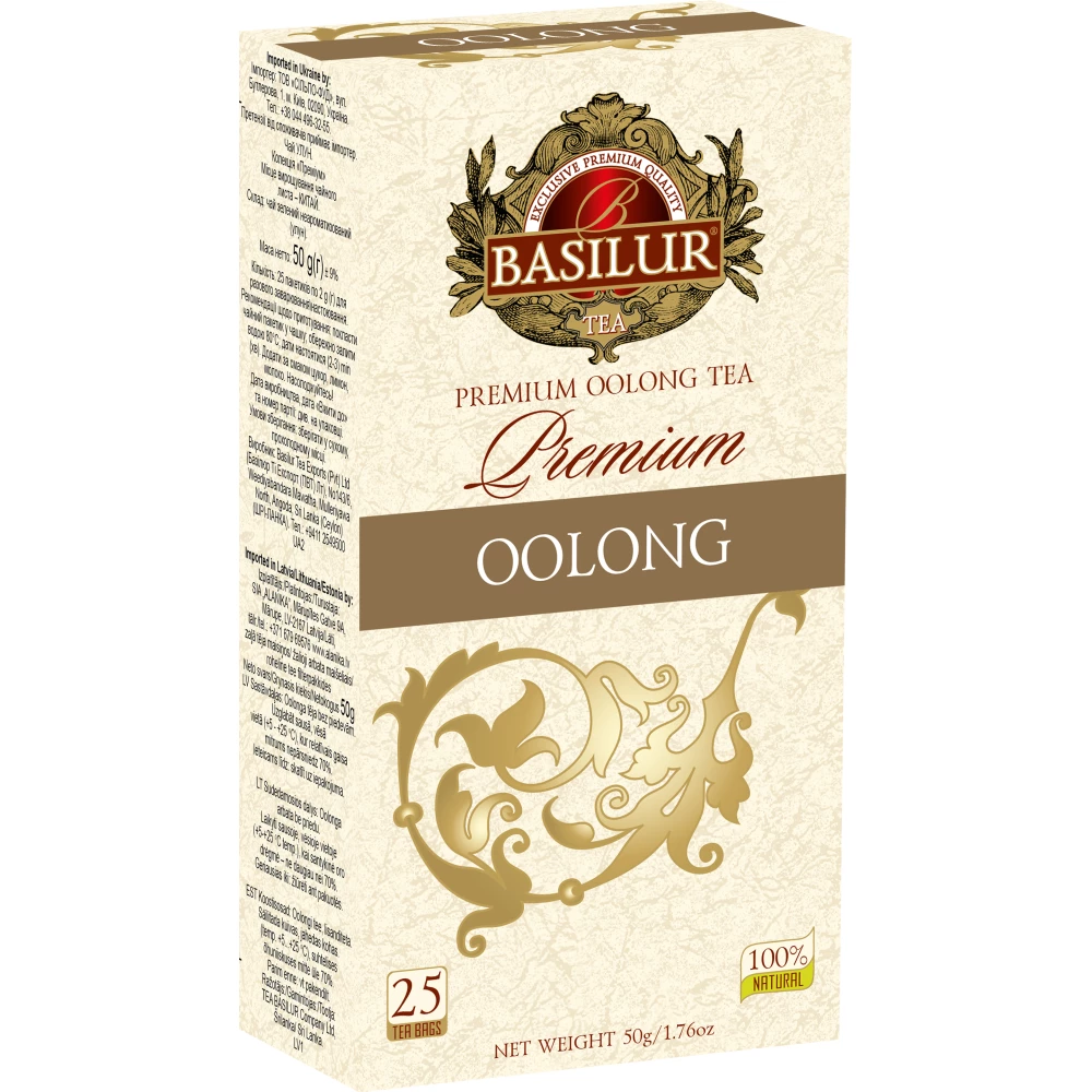 BASILUR premium oolong tea 25 filter 50 g