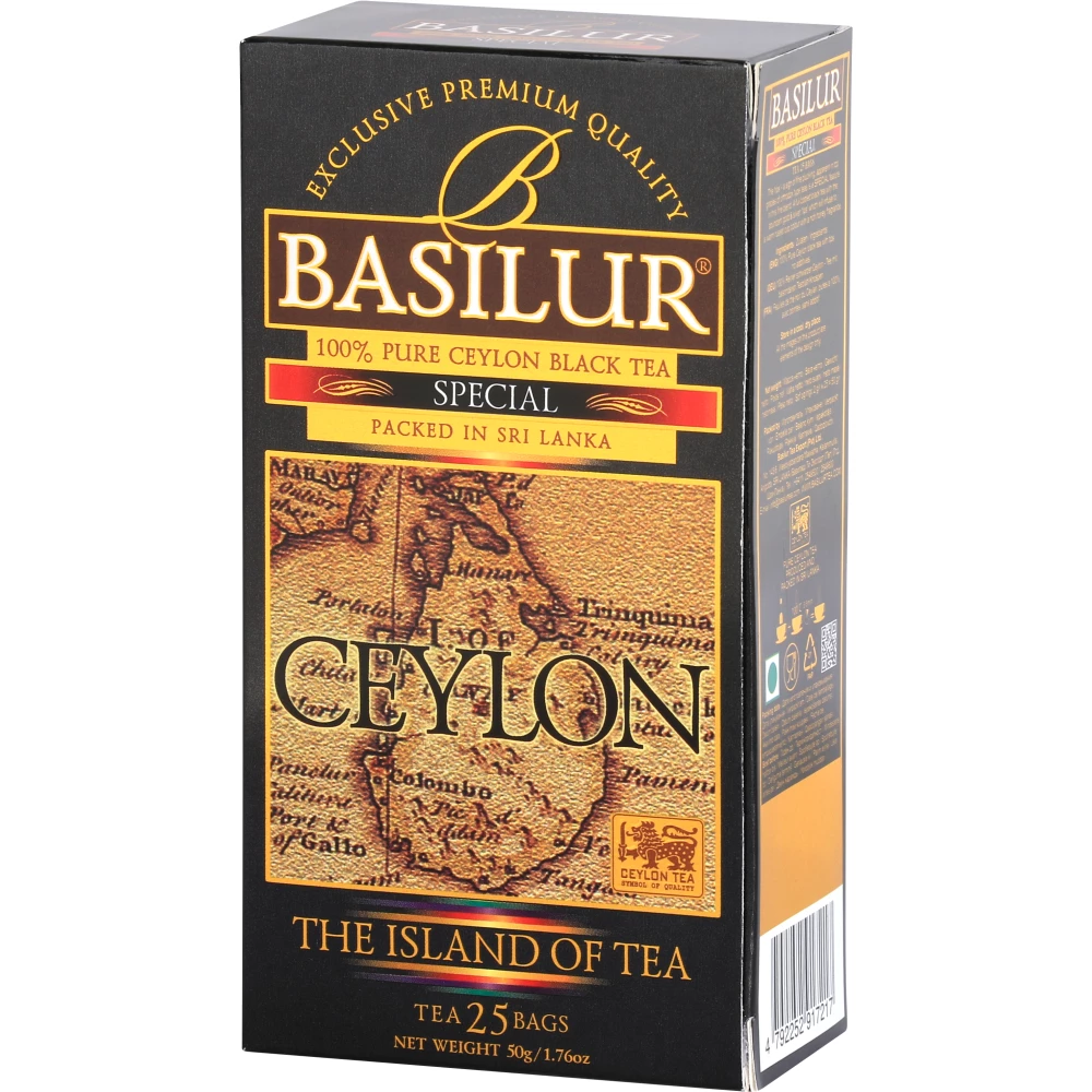 BASILUR the island of tea special fekete tea 25 filter 50 g