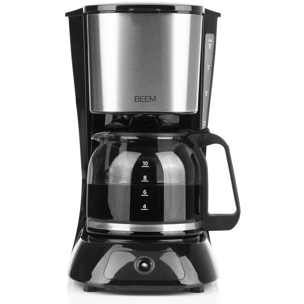 BEEM 05940 Fresch-Aroma-Pure Glas Kávéfőző gép filteres 900 W ezüst / fekete