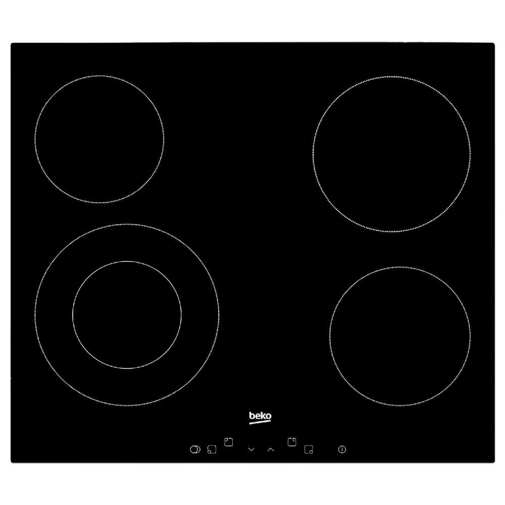 BEKO HIC 64402 Főzőlap beépíthető Vitrokerámia 60 cm fekete