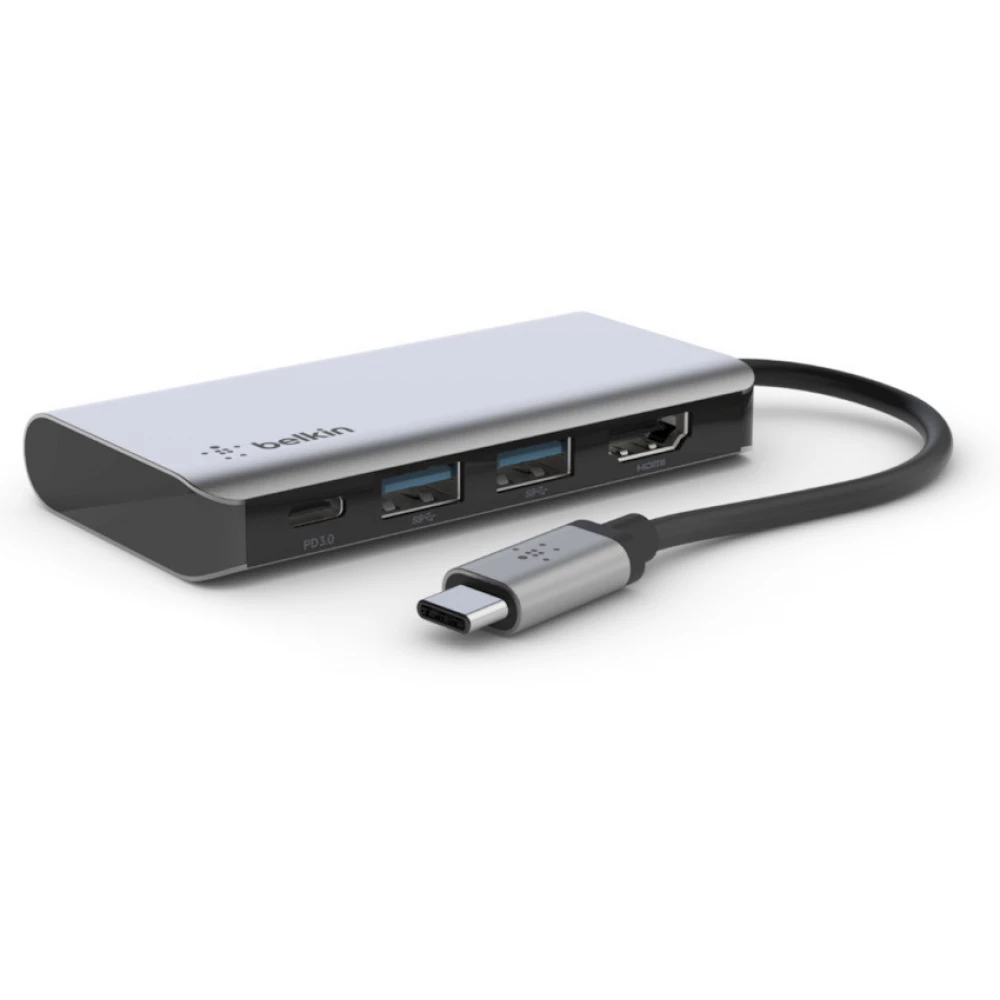 BELKIN AVC006BTSGY USB-C 4-in-1 Multiport Adapter