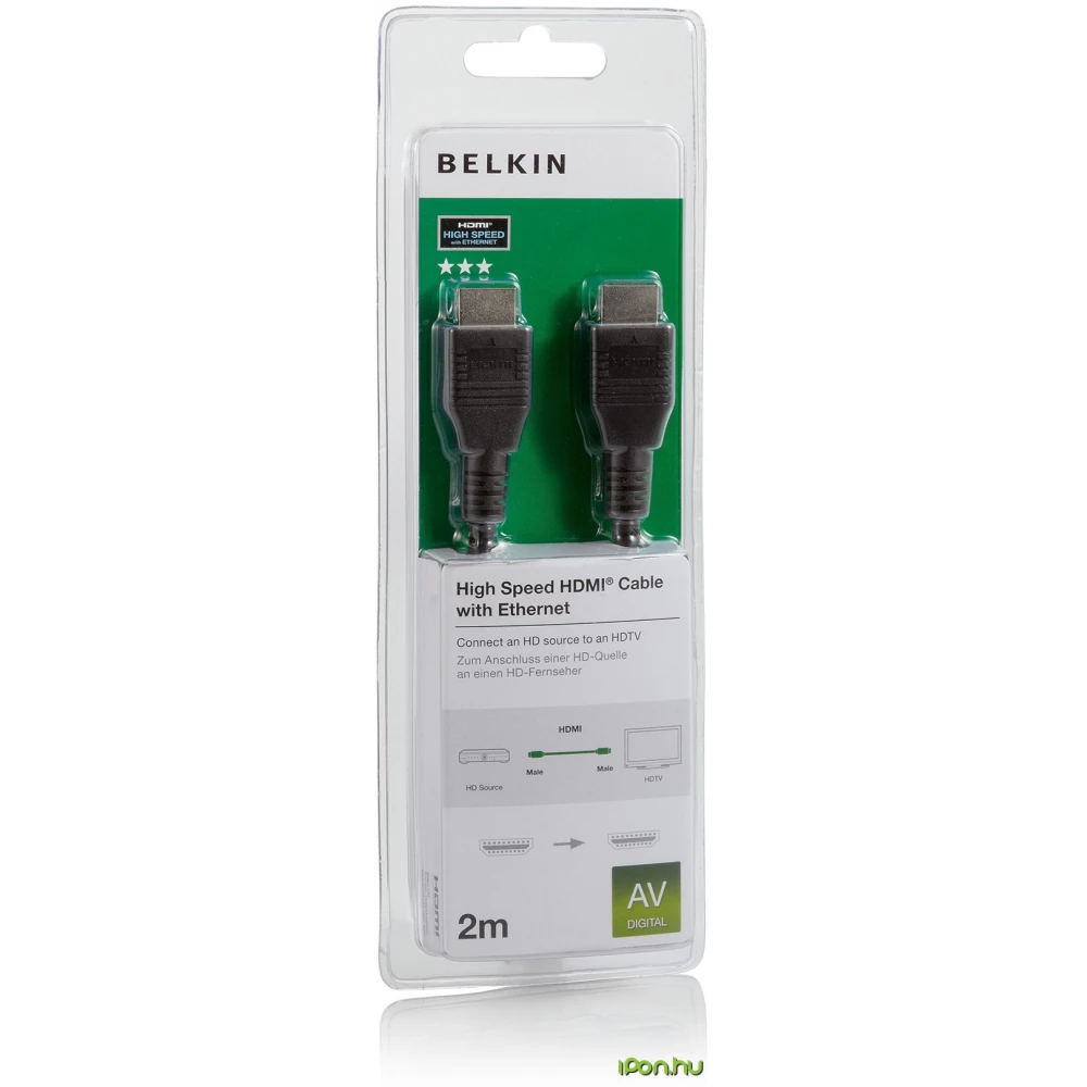 BELKIN HDMI Összekötő Fekete 2m F3Y021bt2M