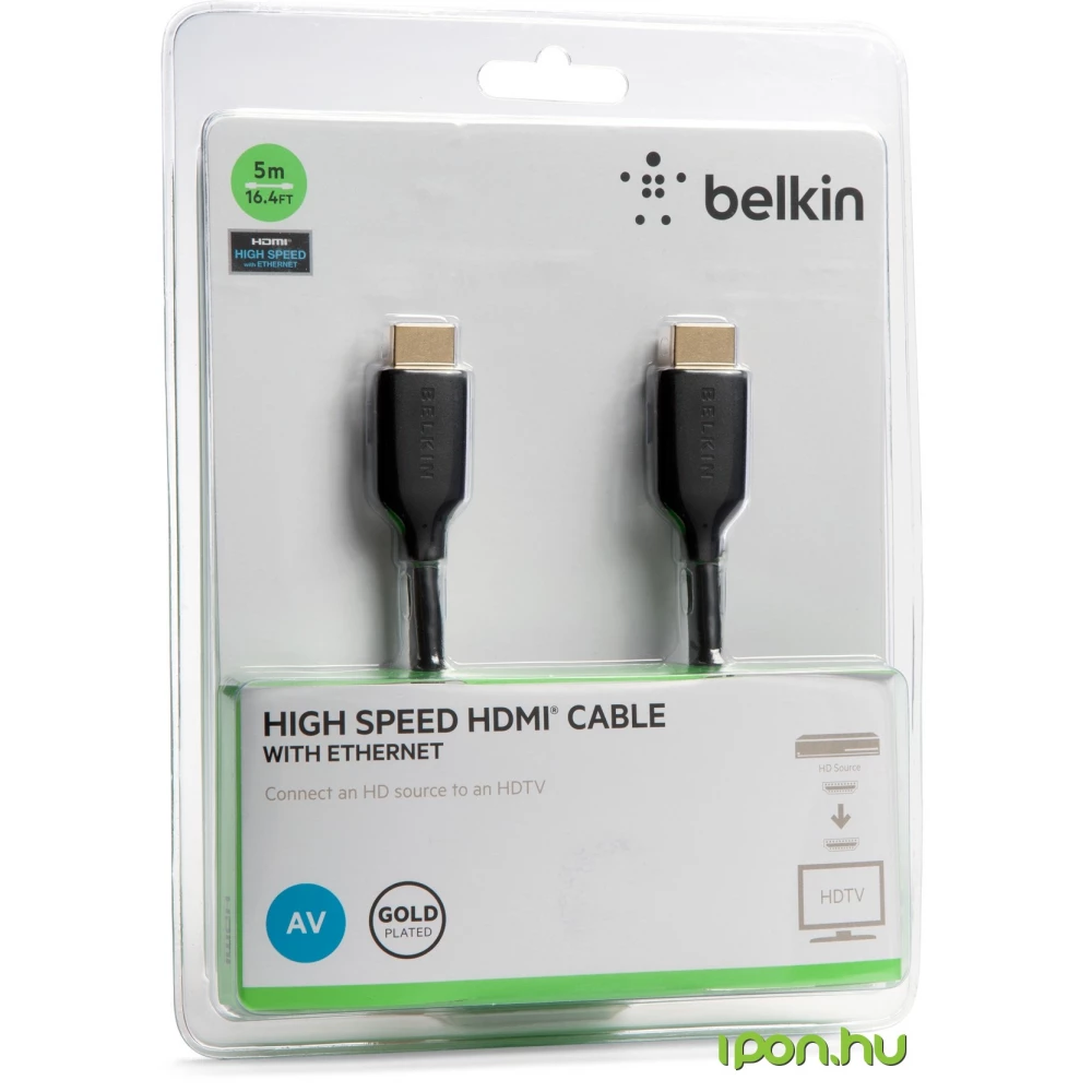BELKIN HDMI Összekötő Fekete 5m F3Y021bt5M