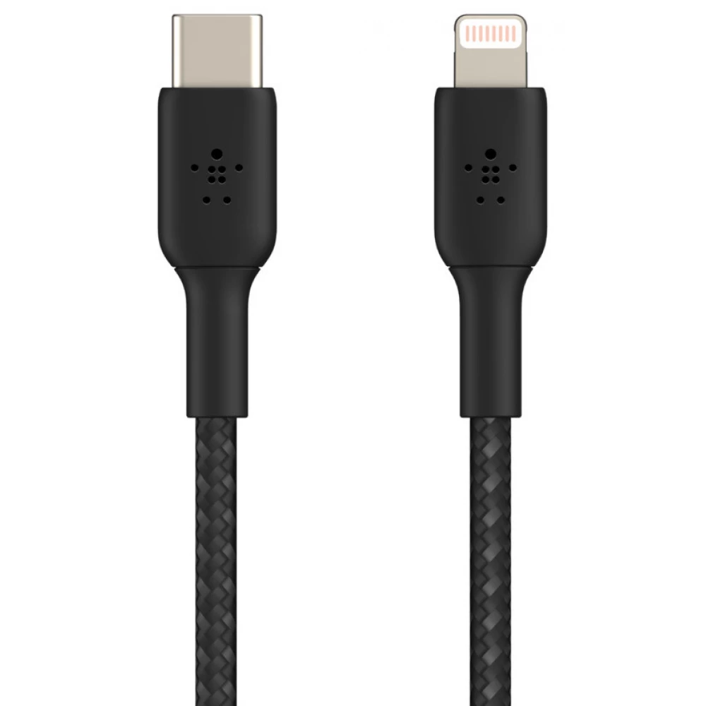 BELKIN USB 2.0 Type C Lightning Töltő/adatkábel Fekete 2m CAA004BT2MBK