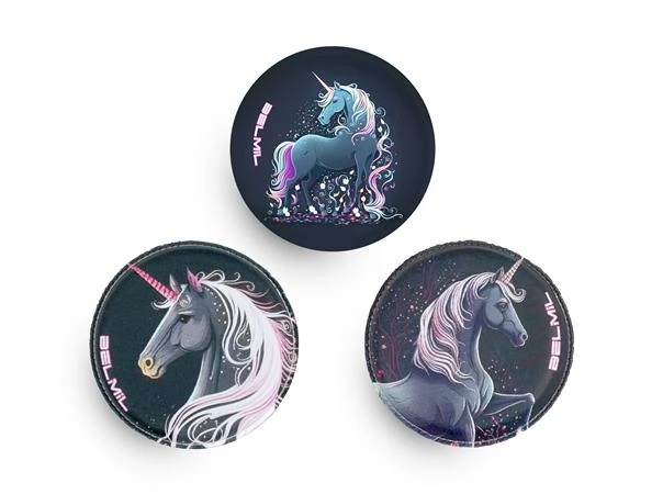 BELMIL Matrica tépőzáras Classy Plus táskához 3db Unicorn Dream