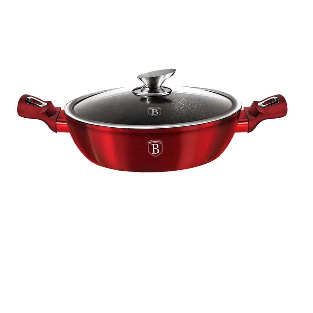 BERLINGER HAUS BH1262N Metallic Line Burgundy Edition Lábas fedővel 24cm
