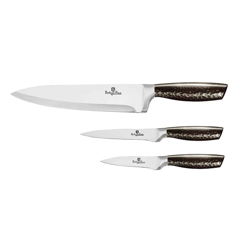 BERLINGER HAUS BH/2465 Metallic Line Shiny Black Edition késkészlet
