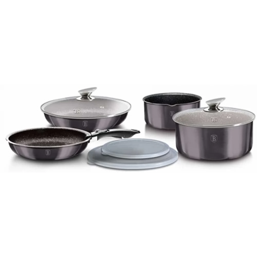 BERLINGER HAUS BH/6918 Metallic Line Carbon Edition Lábas fedővel 8L