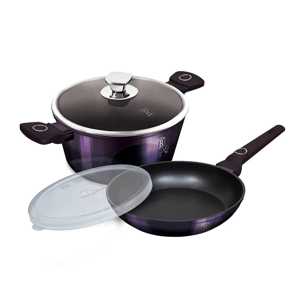 BERLINGER HAUS BH/7102 Purple Eclipse Collection 4 részes edénykészlet