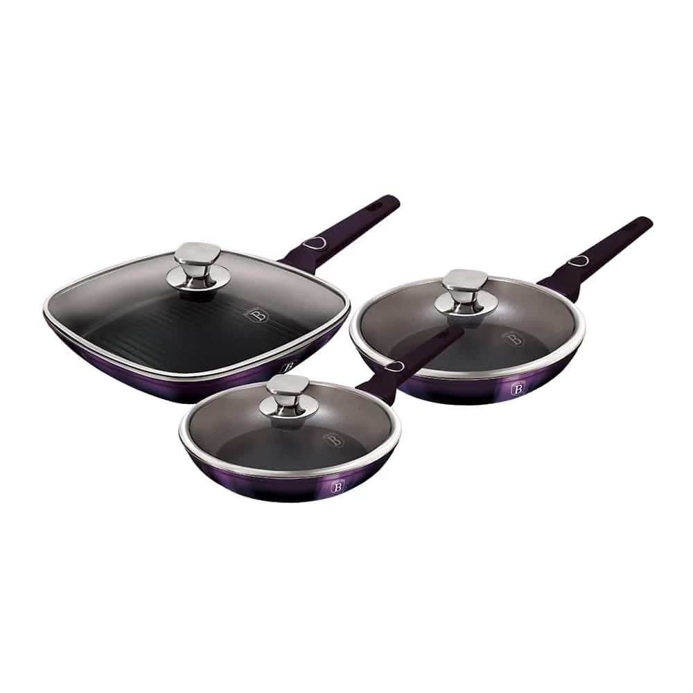 BERLINGER HAUS BH/7107 Purple Eclipse Collection 6 részes serpenyő szett