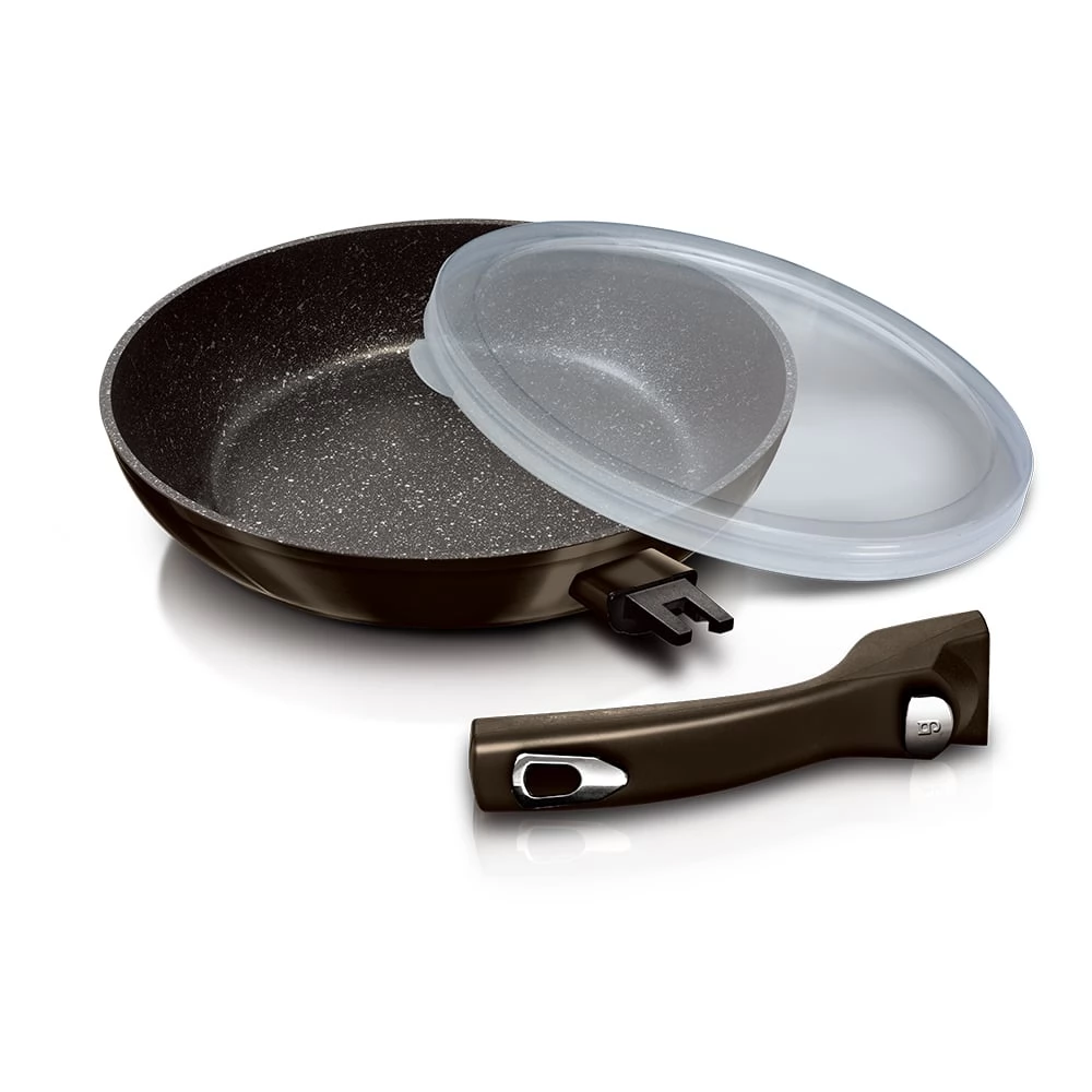 BERLINGER HAUS BH/7156 Metallic Line Shiny Black Edition Serpenyő 24cm