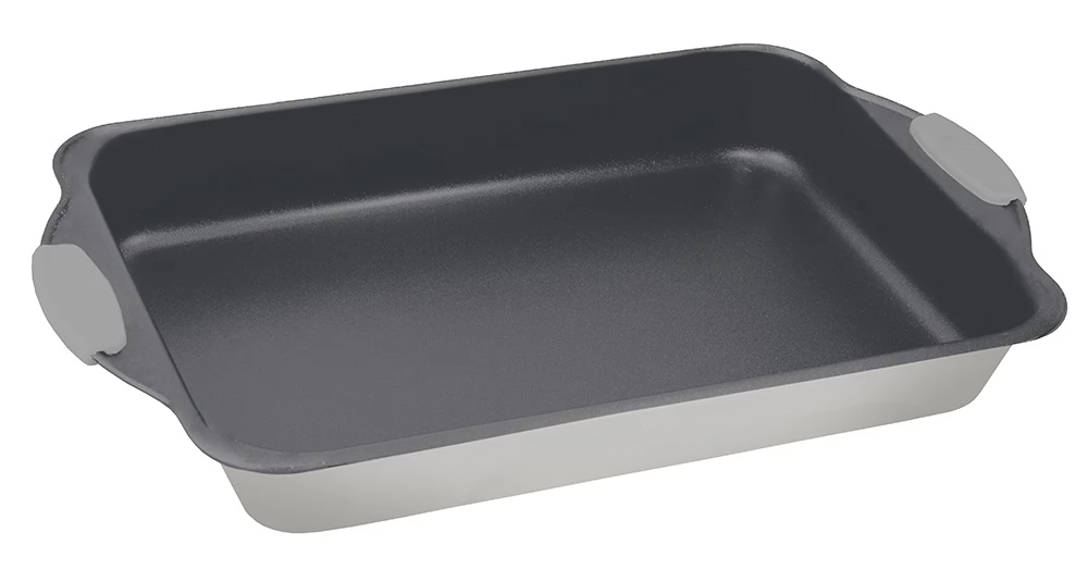 BERLINGER HAUS BH/7649 Sütőtepsi szilikon fogóval Szatén szürke 40cm