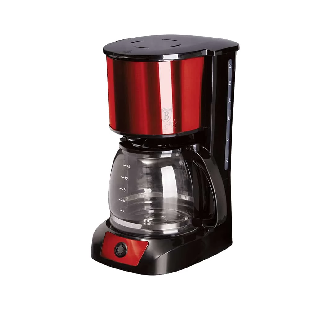 BERLINGER HAUS BH/9158 Burgundi Kávéfőző filteres 800W 1.5L Piros