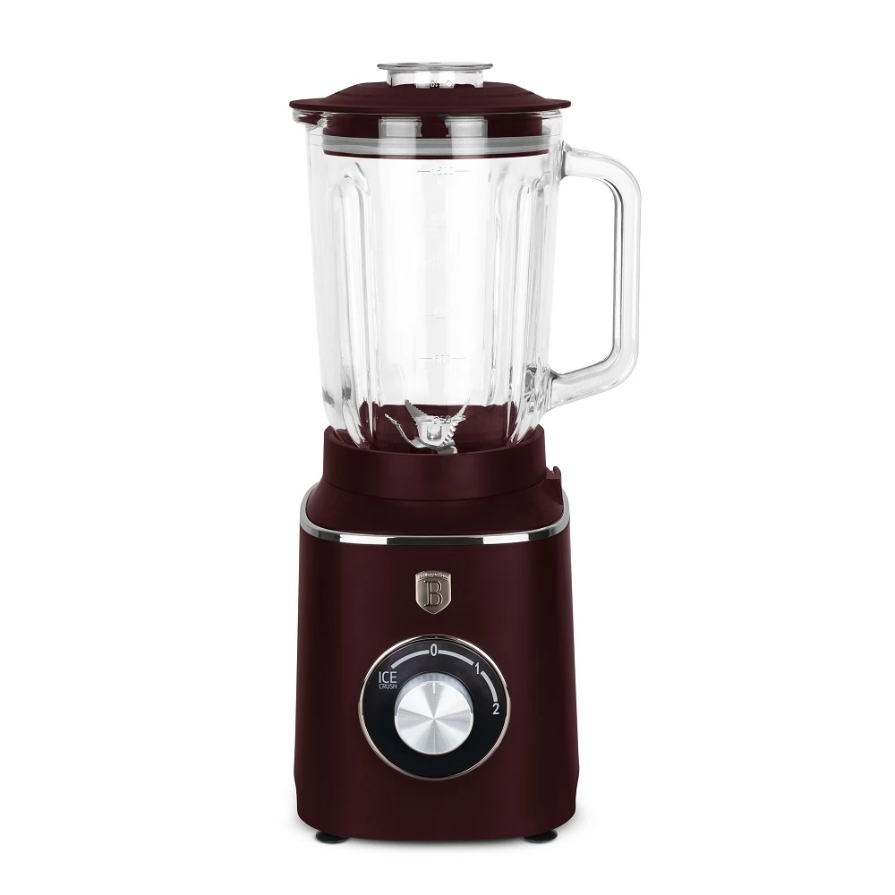BERLINGER HAUS BH/9494 1.5L Turmixgép üvegkancsóval 1000W 1.5L matt bordó