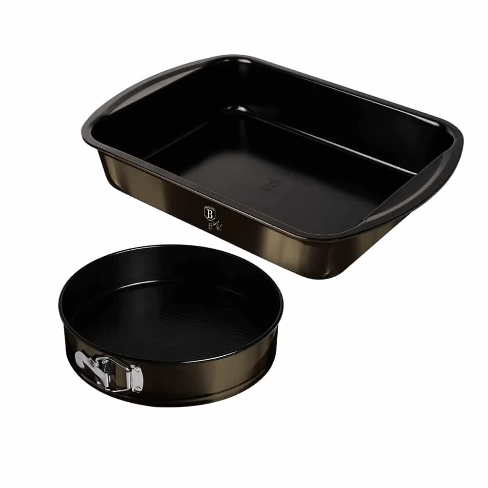 BERLINGER HAUS LP-KL-119P Metallic Line Shiny Black Edition Sütőforma 2db