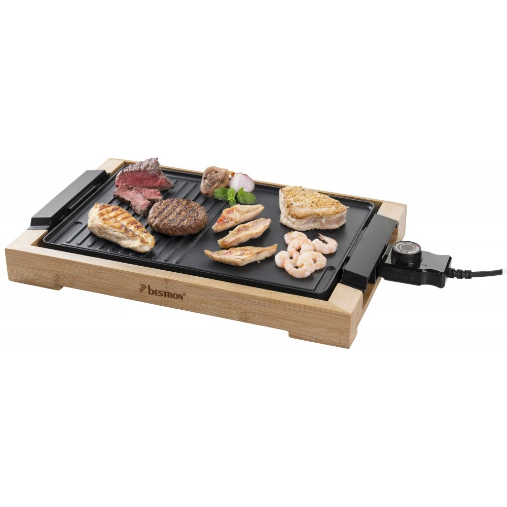 BESTRON AG2000BB Grill sütő fekete / bambusz