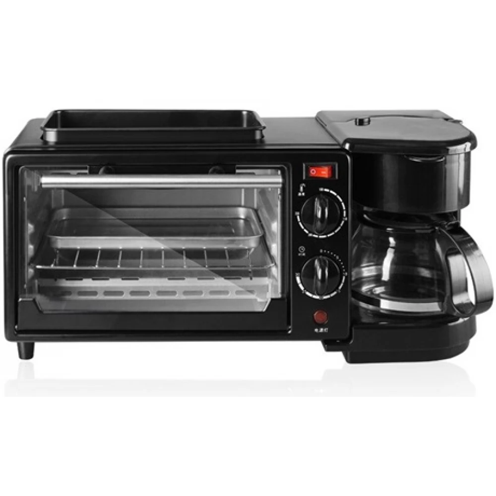 BEWELLO W1016 Reggeliző állomás Sütő-kávéfőző 400 W / 600 W 9 l fekete