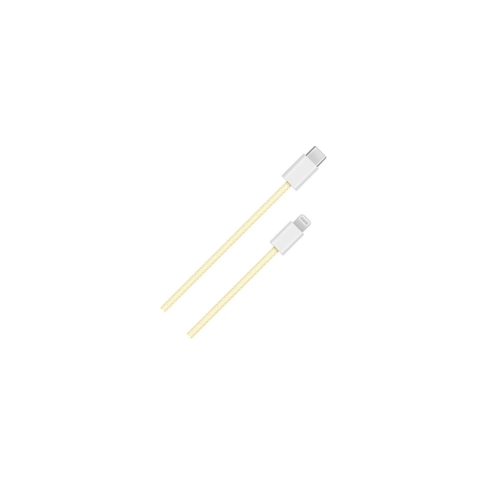 BH USB 2.0 Type C Lightning Töltő/adat Sárga 1m BH1585